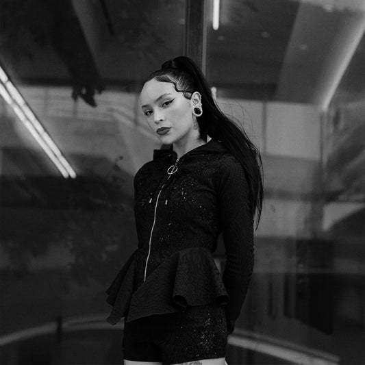 PETAL HEX JACKET - DARK BLOOM