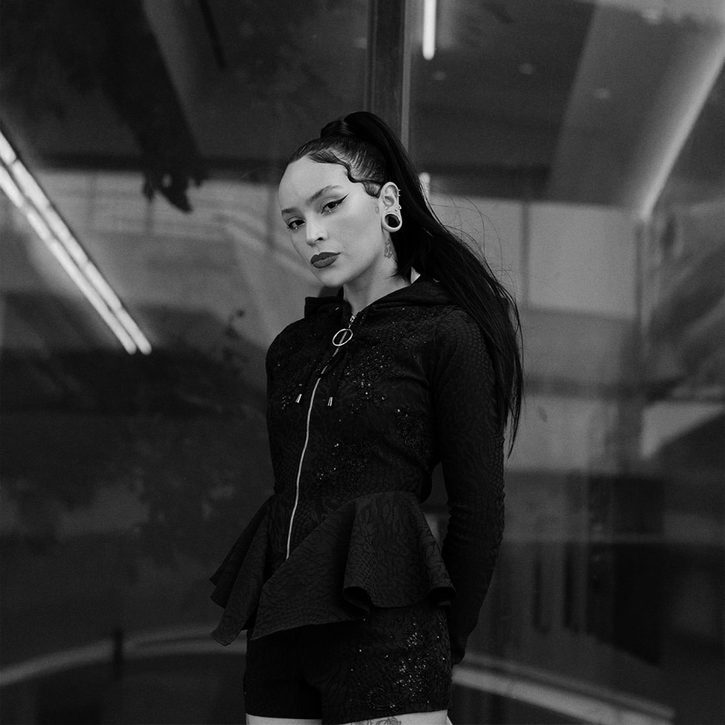 PETAL HEX JACKET - DARK BLOOM