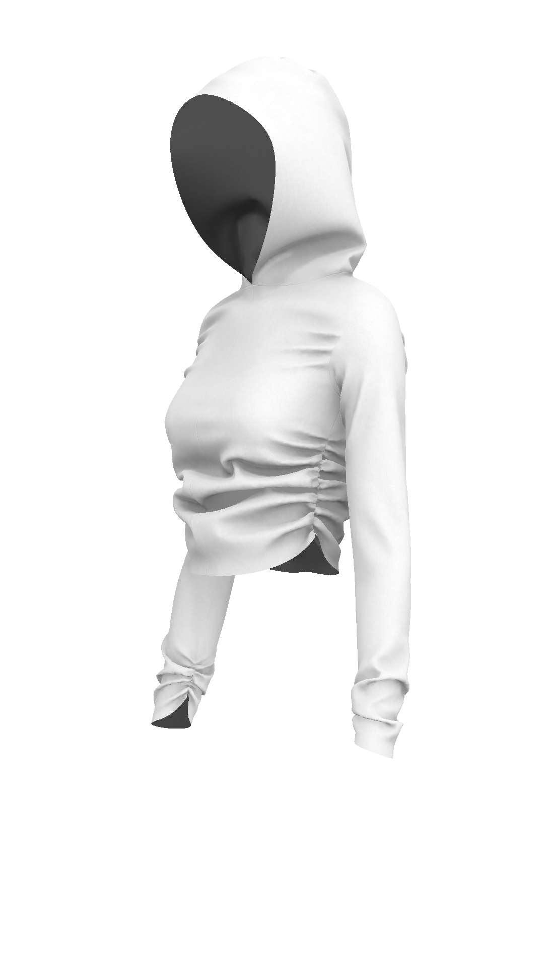 ''NOT TOO BASIC'' TOP W HOODIE
