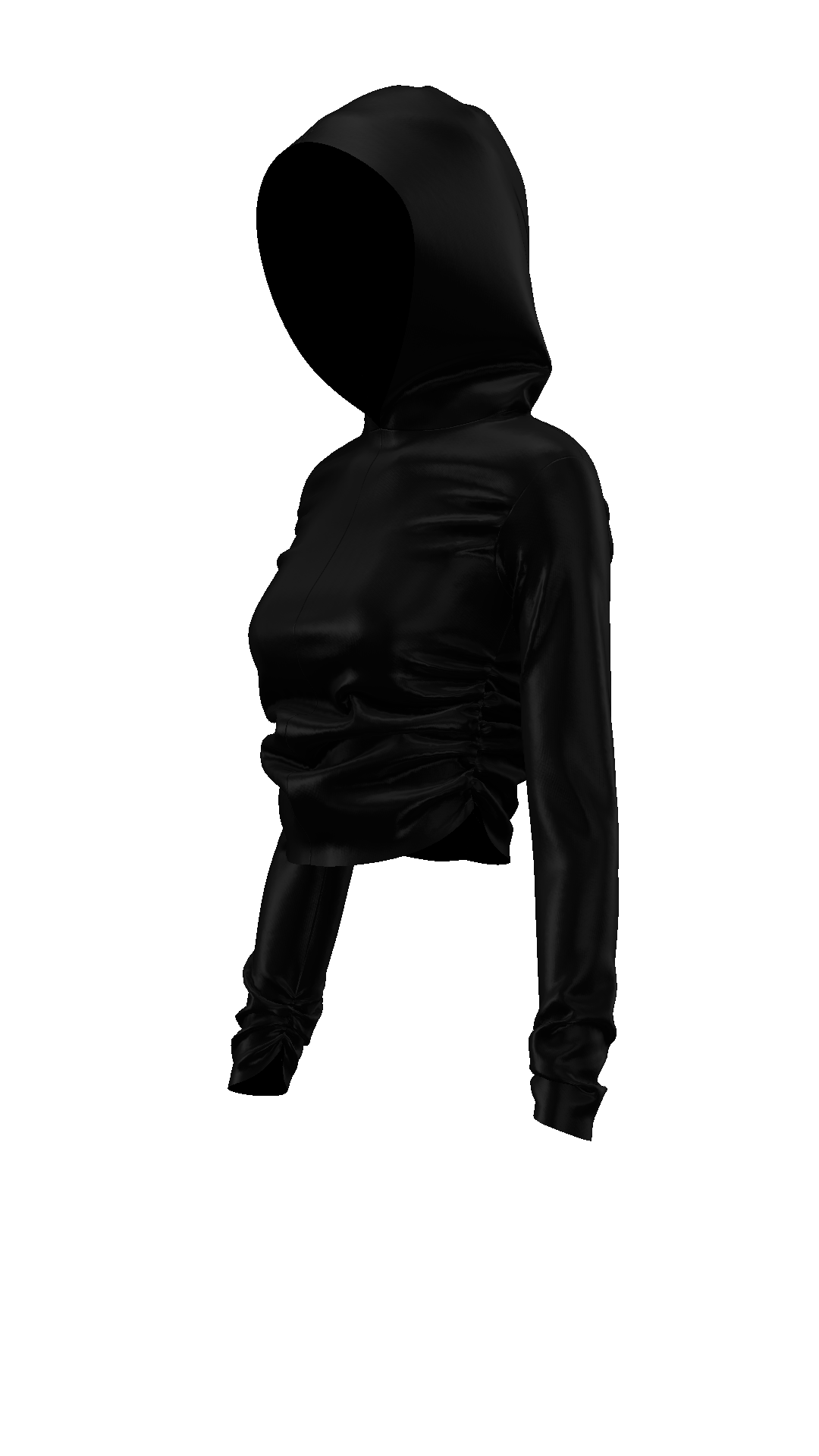 ''NOT TOO BASIC'' TOP W HOODIE