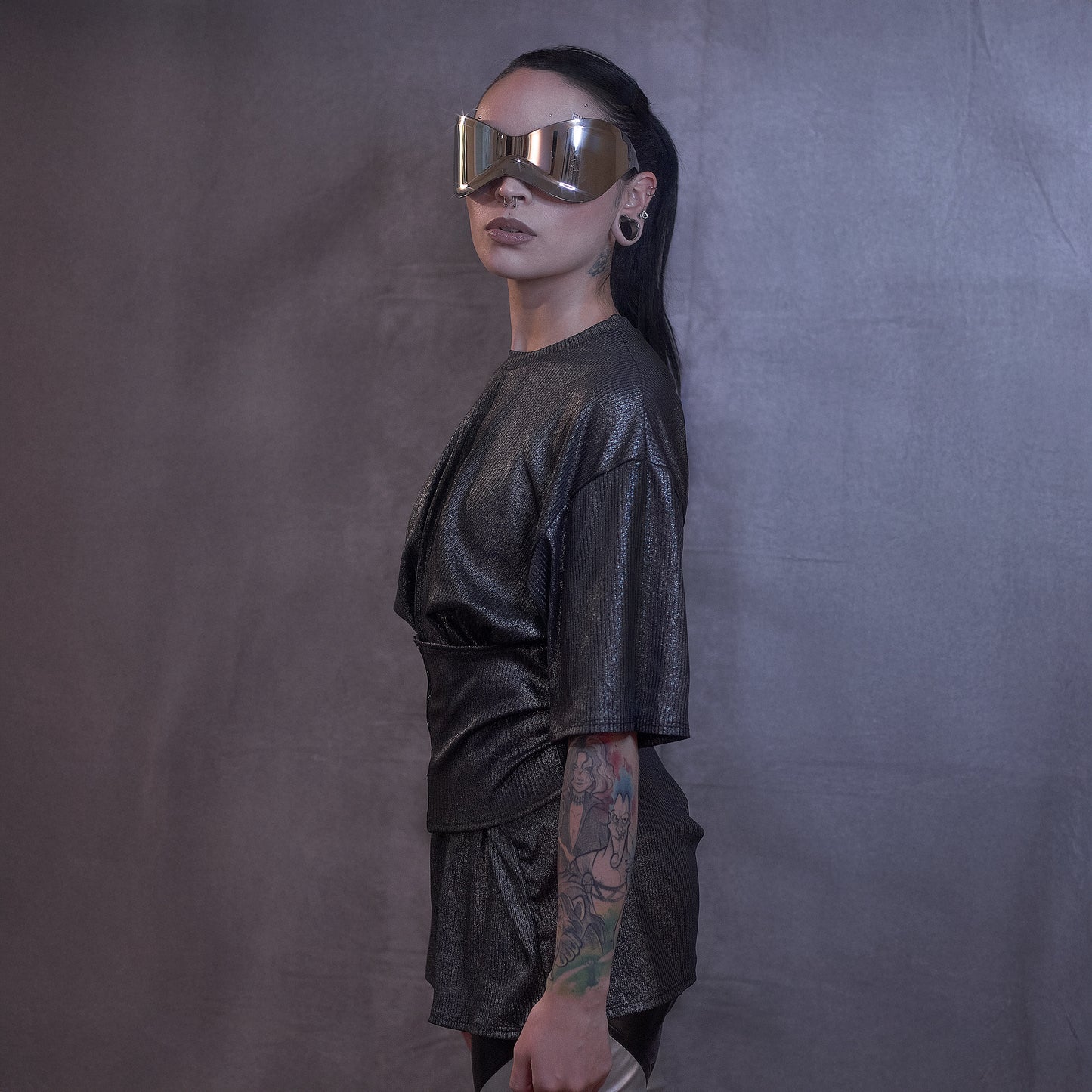 ''NOT TOO BASIC'' MAXI TSHIRT CORSET